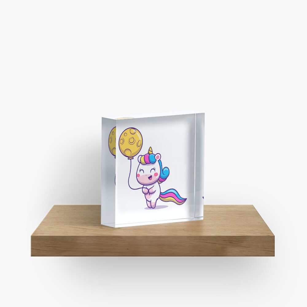 Unicorn Holding a Balloon Accessories design by HackerLooks