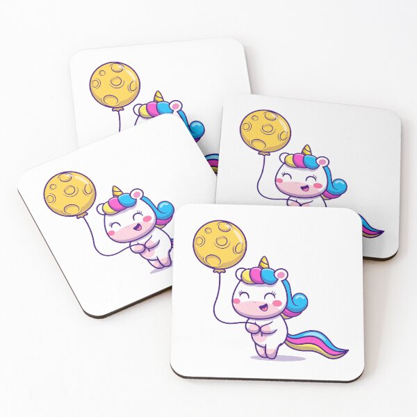 Item preview, Unicorn holding a balloon designed and sold by HackerLooks.