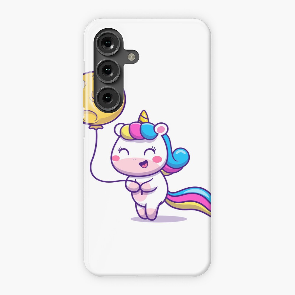 Unicorn Holding a Balloon Phone Cases design by HackerLooks