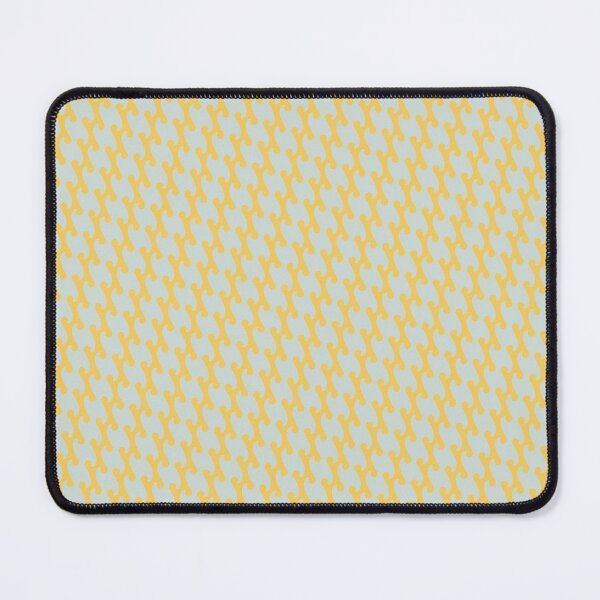 Item preview, Yellow Background Grey Parallel Waves Replicating Continuous Pattern  designed and sold by Alchemy-A-La-G.