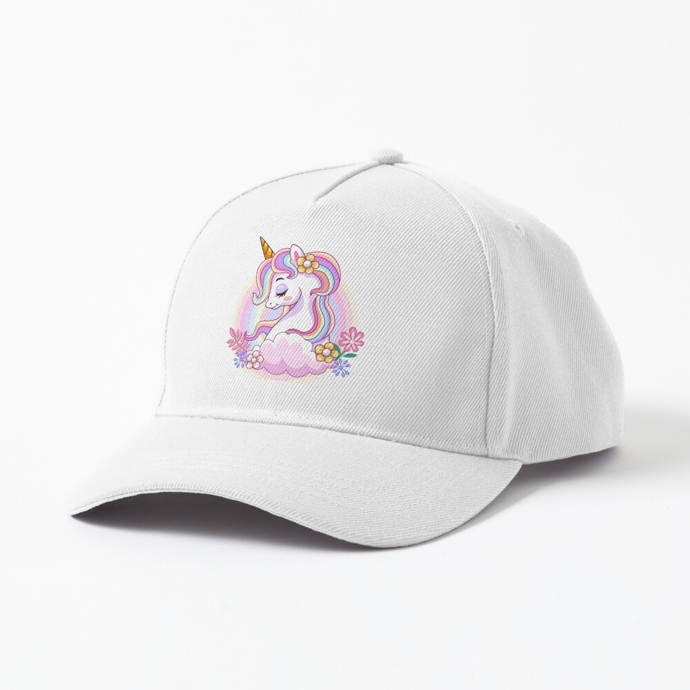 Unicorn and Roses Baseball Cap - unicorn fantasy design by HackerLooks