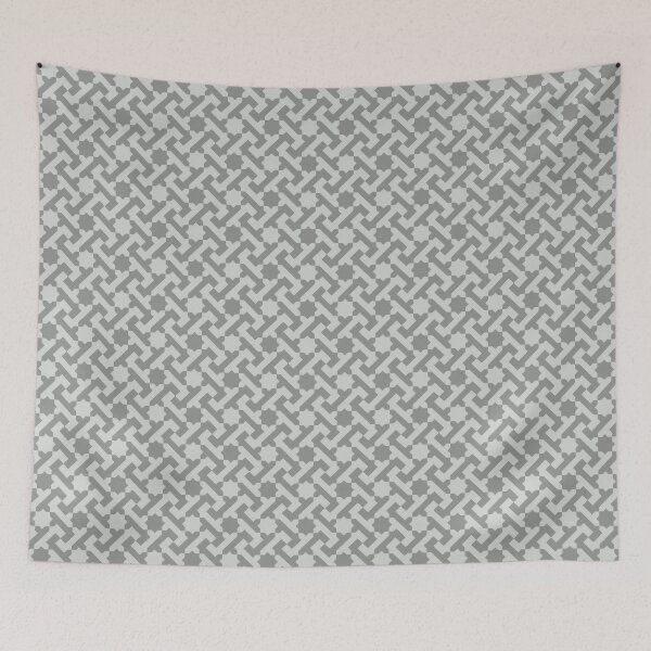Item preview, Moroccan Geometric Pattern in Shades of Gray designed and sold by Harmonish.