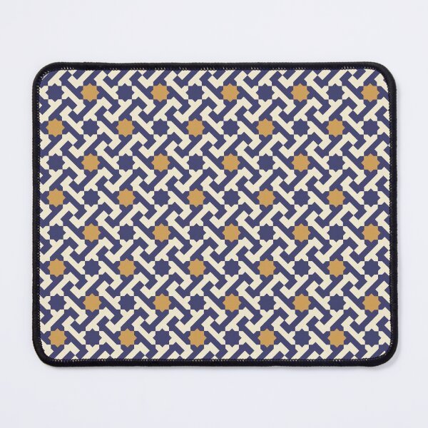 Item preview, Moroccan Geometric Pattern in Yellow and Blue designed and sold by Harmonish.
