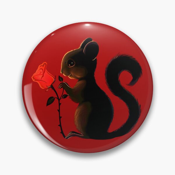 Item preview, Scarlet Squirrel Rose designed and sold by AI-Only Creations.