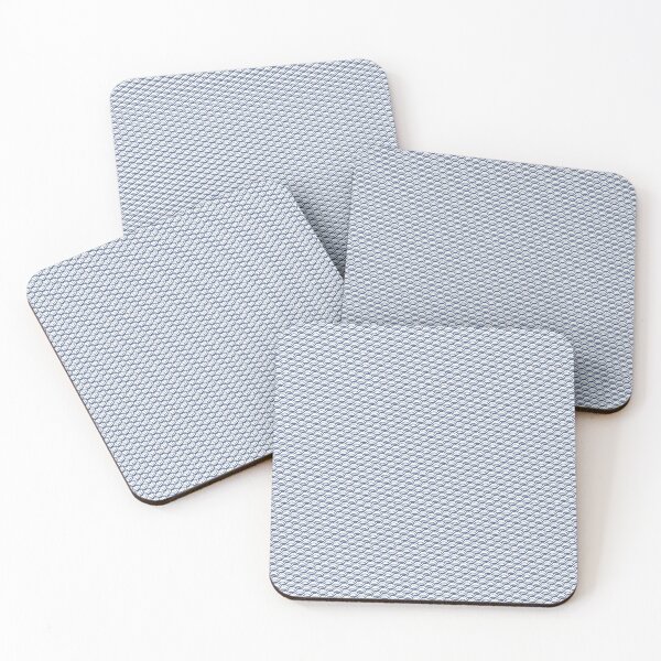 Item preview, Blue background & White Scale Waves Replicating Continuous Pattern  designed and sold by Alchemy-A-La-G.