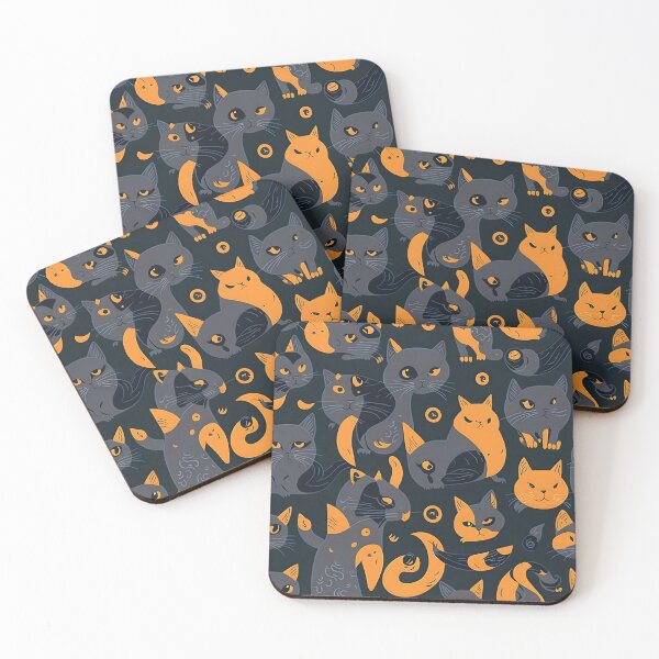Item preview, Cute Cats Pattern designed and sold by MKsArtDesigns.