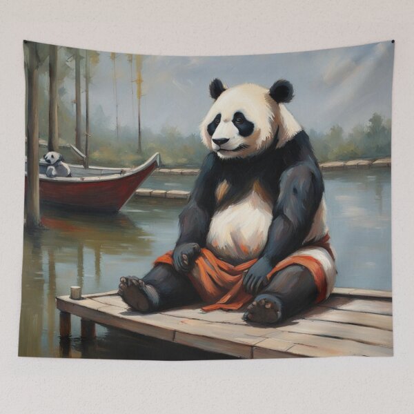 Item preview, The Meditating Panda designed and sold by WhimsyWanderer.