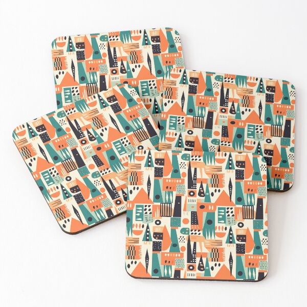 Item preview, 50's 60's Inspired Vintage Patterned Wallpaper designed and sold by MadeLivelyShop.