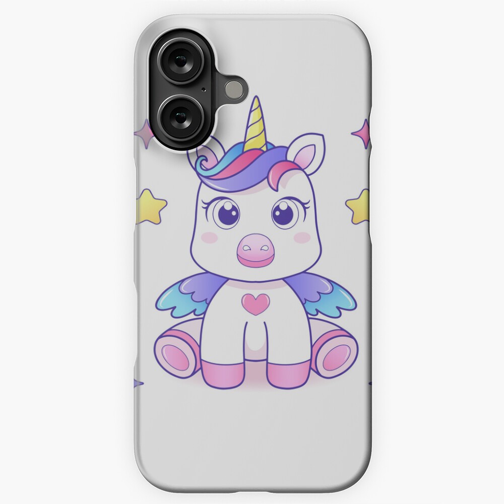 Super Cute Unicorn iPhone Snap Case - unicorn fantasy design by HackerLooks