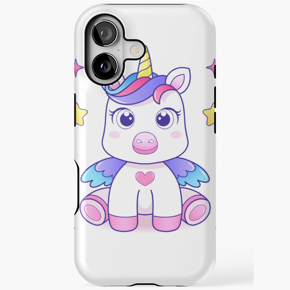 Super Cute Unicorn iPhone Magsafe Tough Case - unicorn fantasy design by HackerLooks