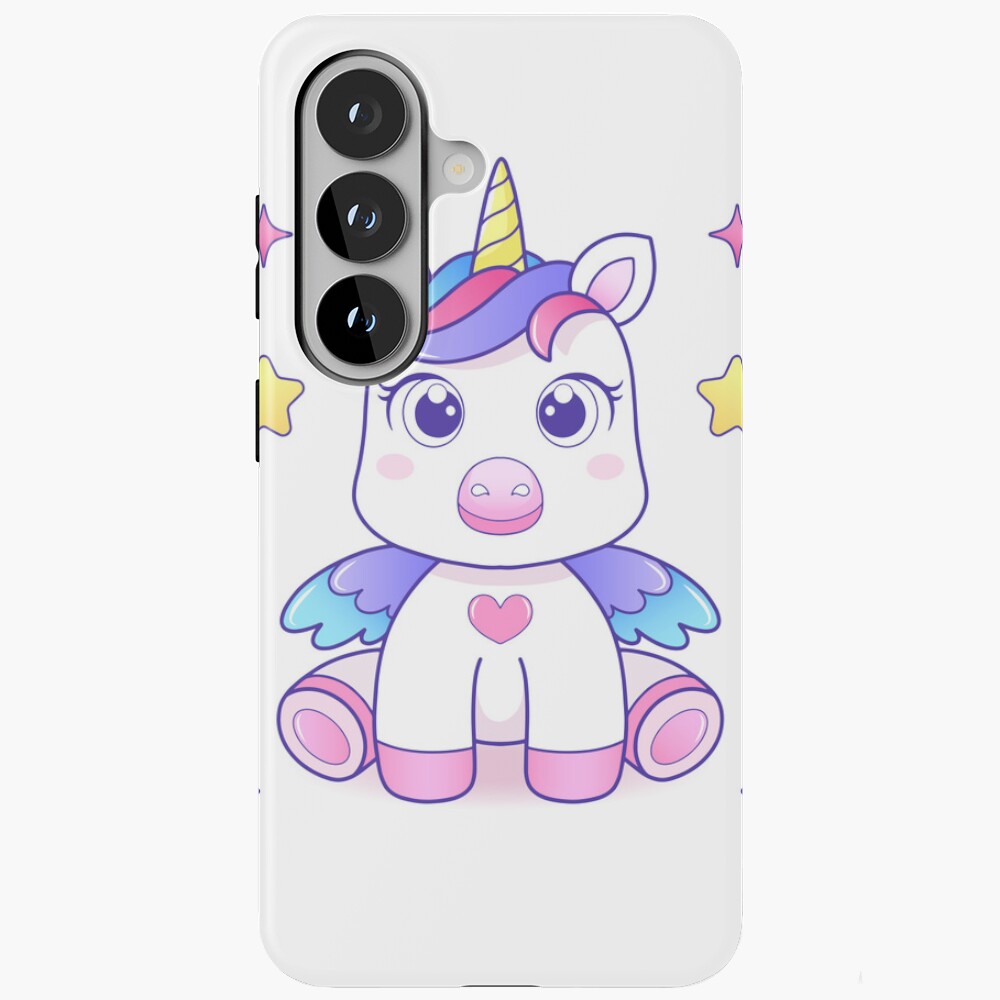 Super Cute Unicorn Samsung Galaxy Tough Case - unicorn fantasy design by HackerLooks