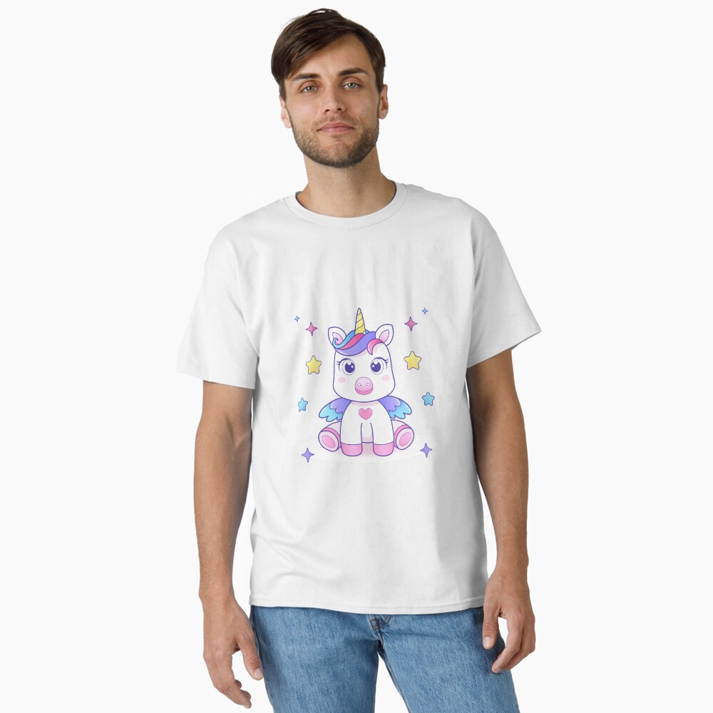 Super Cute Unicorn Classic T-Shirt - unicorn fantasy design by HackerLooks