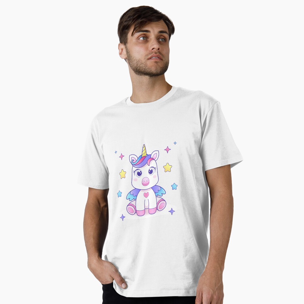 Super Cute Unicorn Premium T-Shirt - unicorn fantasy design by HackerLooks