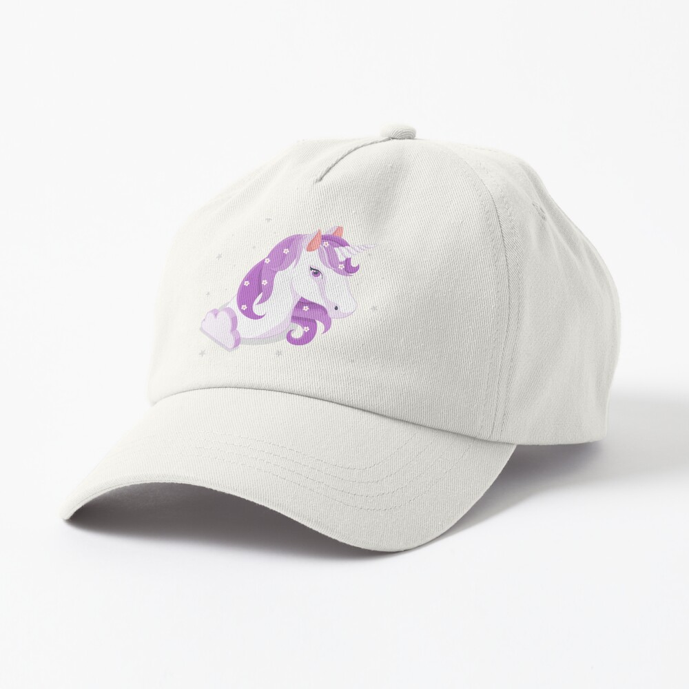 Unicorn and Stars Dad Hat - unicorn fantasy design by HackerLooks
