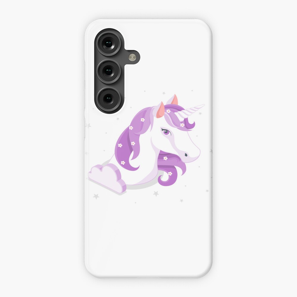 Unicorn and Stars Phone Cases design by HackerLooks