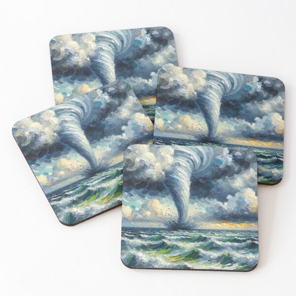 Item preview, sea storm with tornado designed and sold by nokoryna.