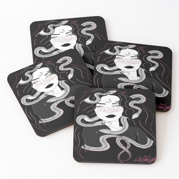 Item preview, Tattoo style 7 snakes face designed and sold by TomVtX.