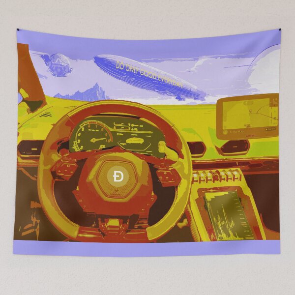 Item preview, Dogecoin Lambo designed and sold by LionBrew.