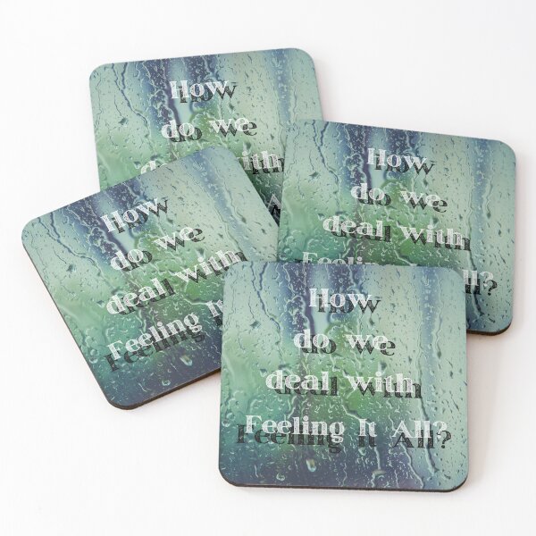 Item preview, How do we deal with feeling it all? - lyric art - cover art designed and sold by Merethe Soltvedt.