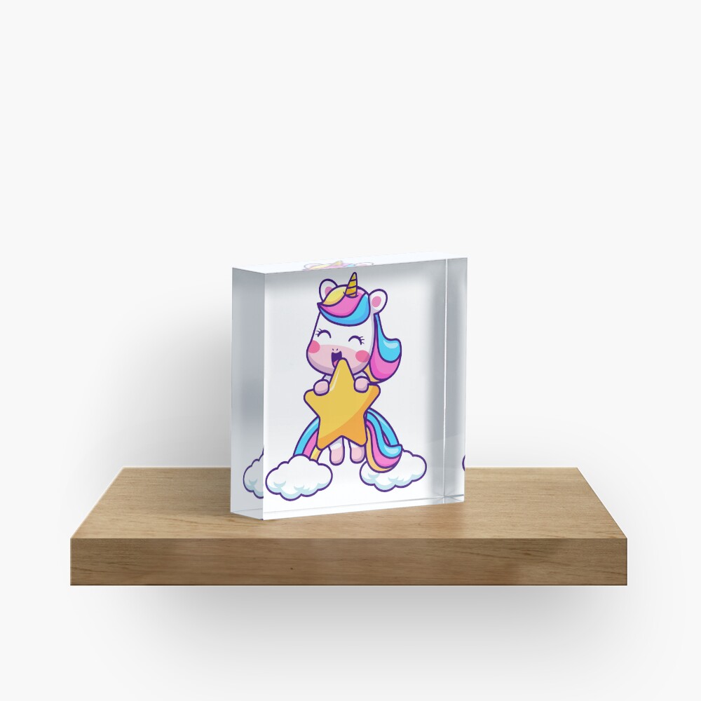 Unicorn Holding a Star Accessories design by HackerLooks