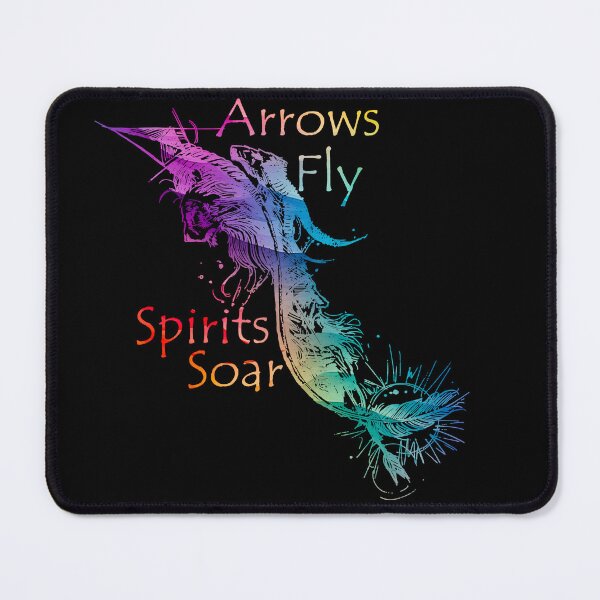 Item preview, Rainbow Arrows fly, spirits soar bow and arrow hunting archery indian lion designed and sold by TankandDPS.