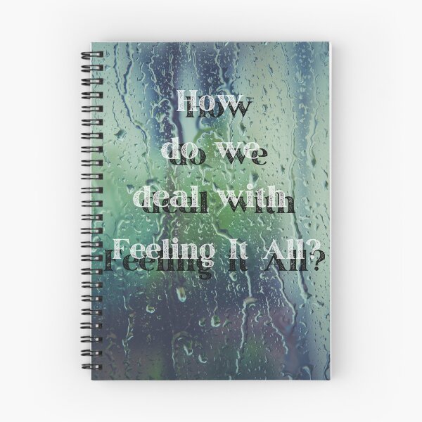 Item preview, How do we deal with feeling it all? - lyric art - cover art designed and sold by Merethe Soltvedt.