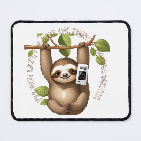 Item preview, Cute sloth in power saving mode designed and sold by r105.