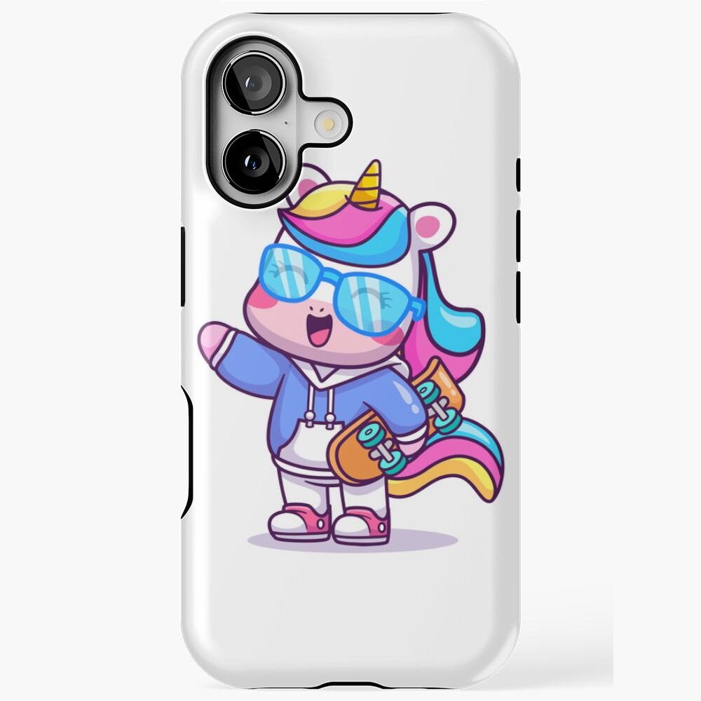 Cool Unicorn iPhone Tough Case - unicorn fantasy design by HackerLooks