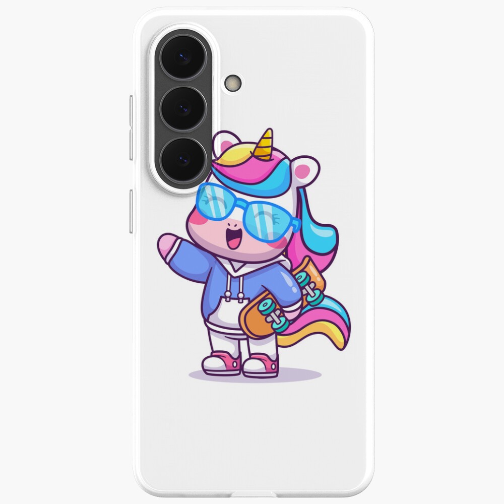 Cool Unicorn Samsung Galaxy Soft Case - unicorn fantasy design by HackerLooks