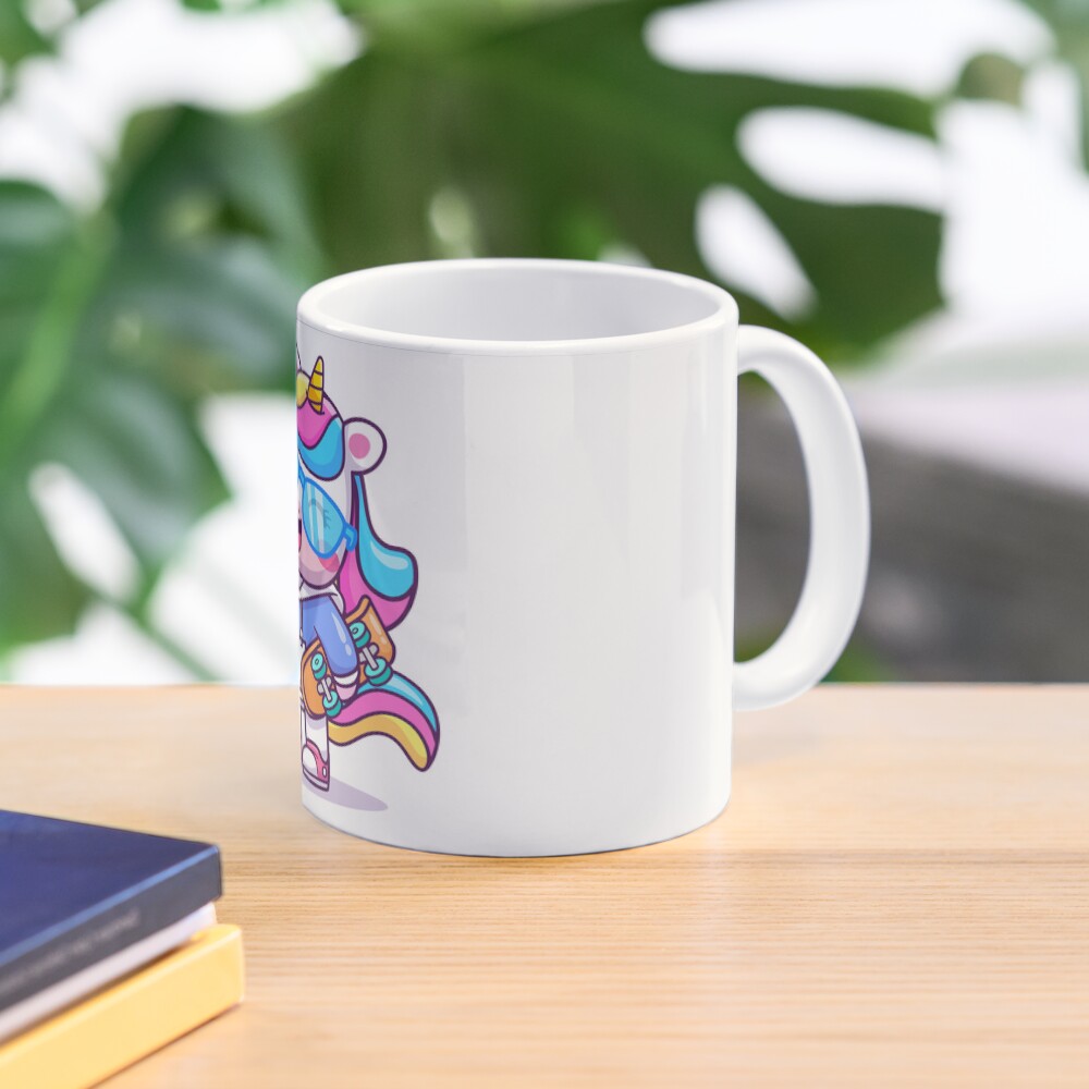 Cool Unicorn Classic Mug - unicorn fantasy design by HackerLooks