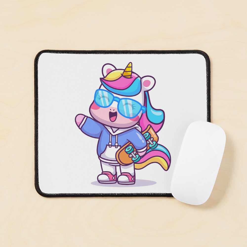 Cool Unicorn Mouse Pad - unicorn fantasy design by HackerLooks