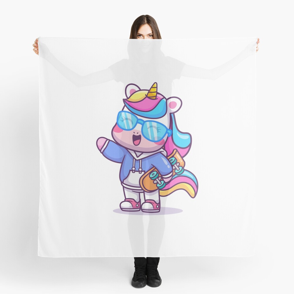 Cool Unicorn Scarf - unicorn fantasy design by HackerLooks