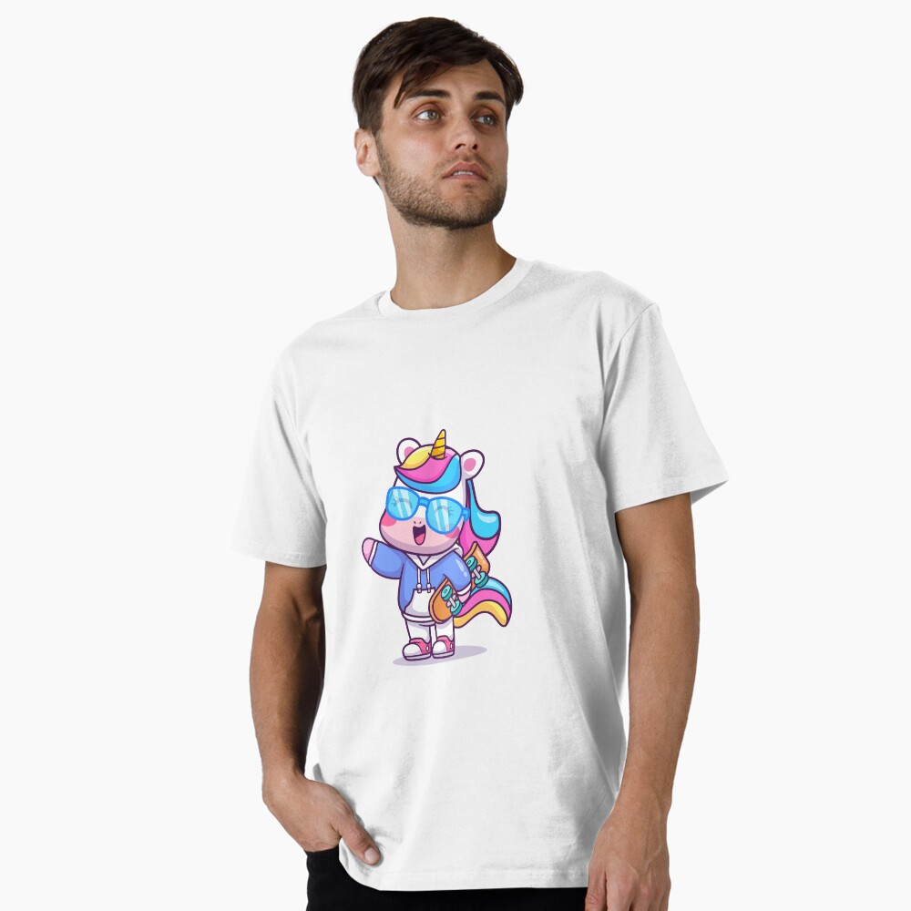 Cool Unicorn Premium T-Shirt - unicorn fantasy design by HackerLooks