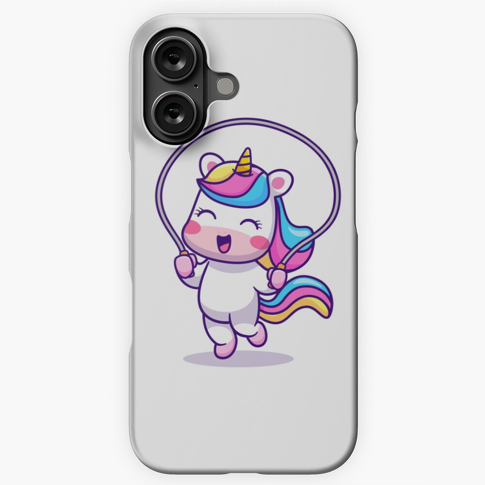 Unicorn Having Fun iPhone Snap Case - unicorn fantasy design by HackerLooks