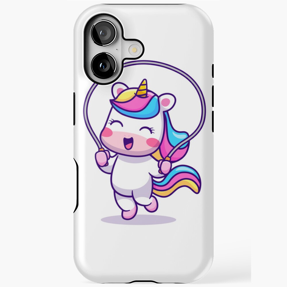 Unicorn Having Fun iPhone Magsafe Tough Case - unicorn fantasy design by HackerLooks