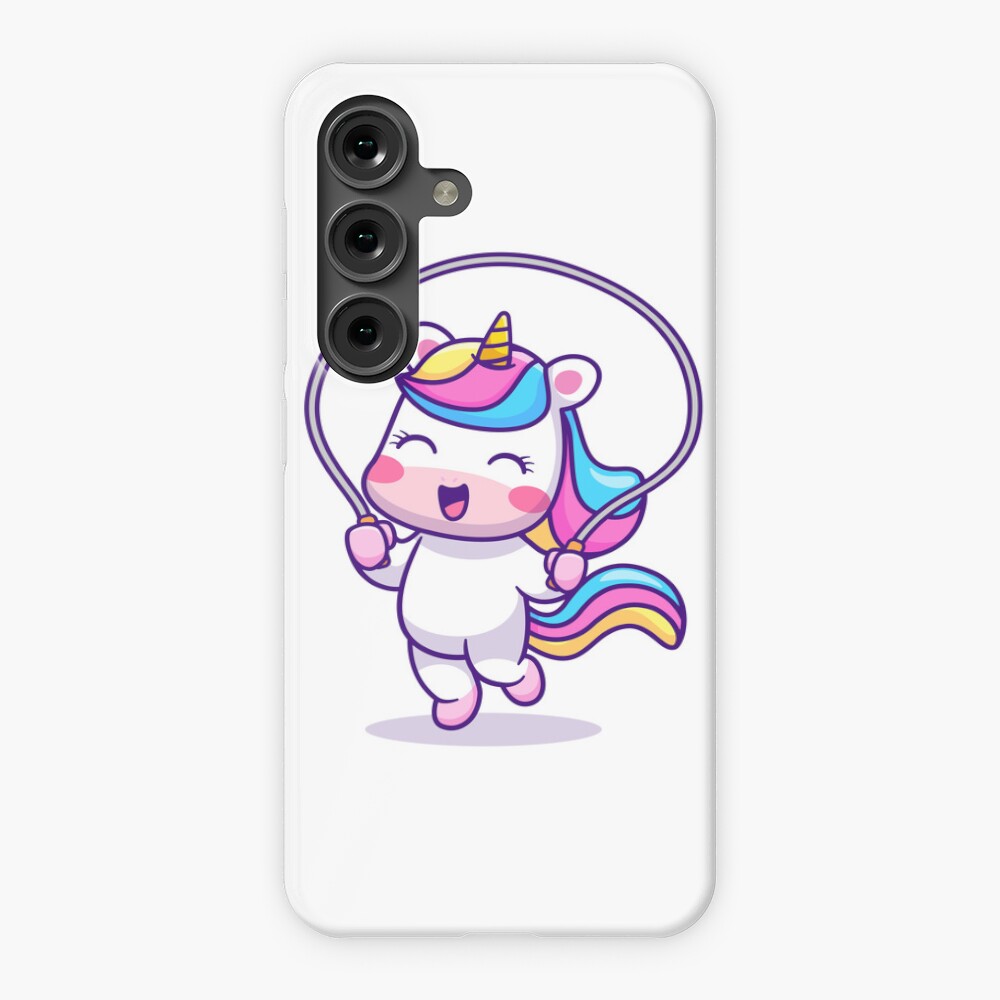 Unicorn Having Fun Phone Cases design by HackerLooks