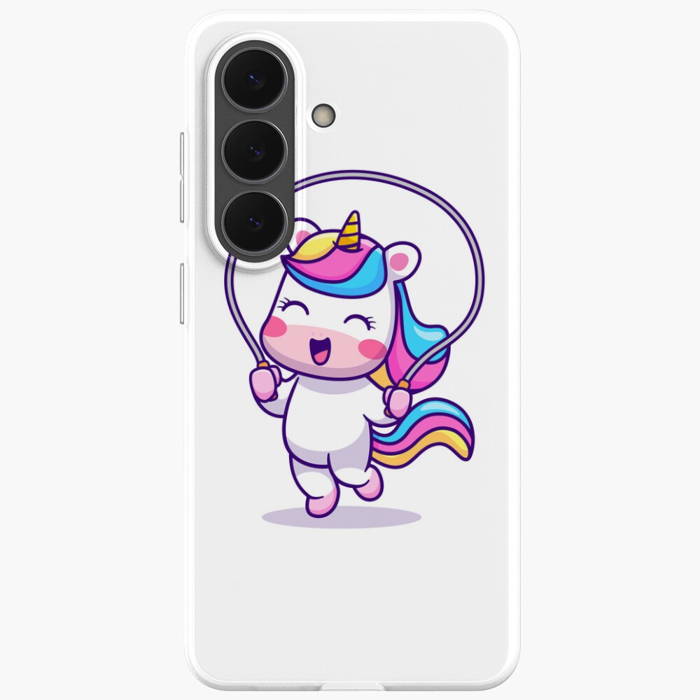 Unicorn Having Fun Samsung Galaxy Soft Case - unicorn fantasy design by HackerLooks