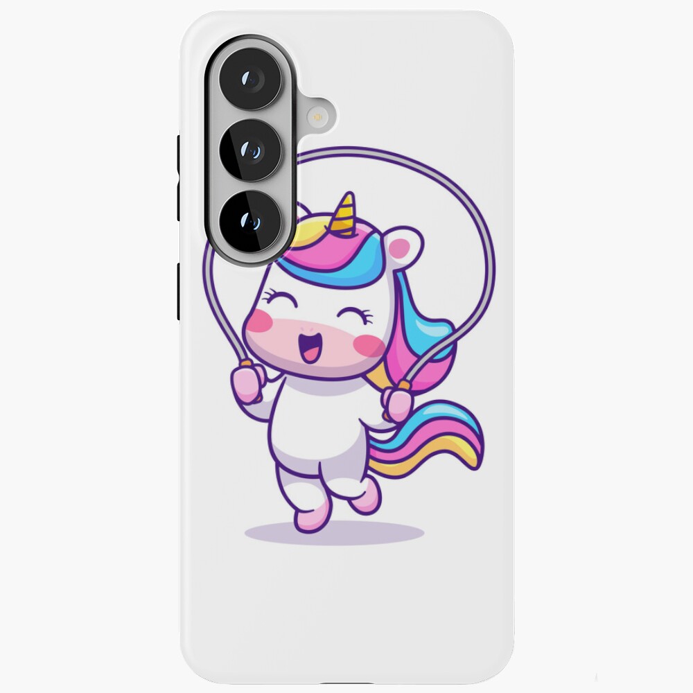Unicorn Having Fun Samsung Galaxy Tough Case - unicorn fantasy design by HackerLooks