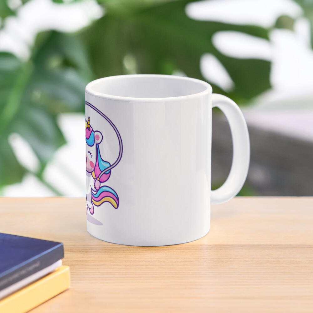 Unicorn Having Fun Classic Mug - unicorn fantasy design by HackerLooks