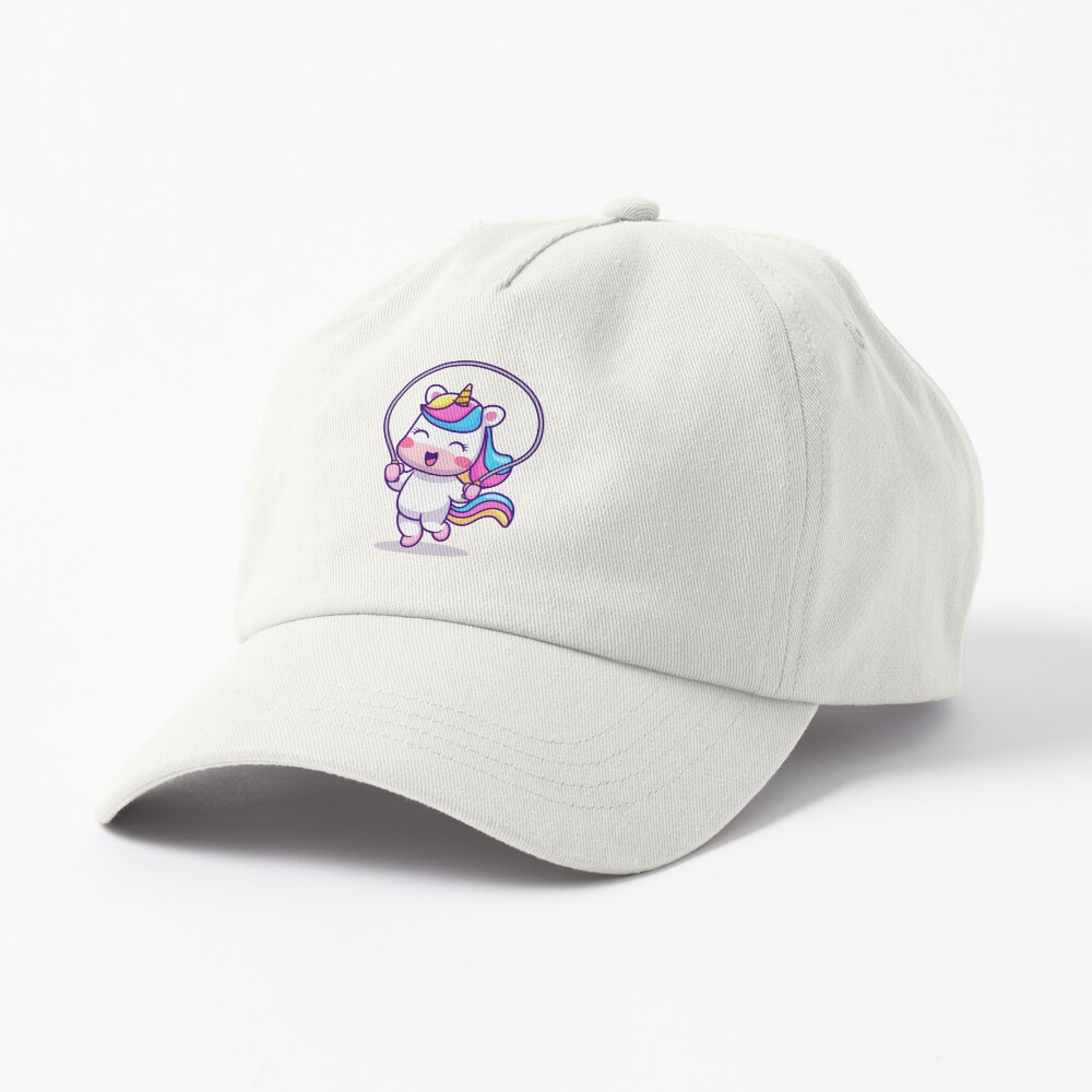 Unicorn Having Fun Dad Hat - unicorn fantasy design by HackerLooks