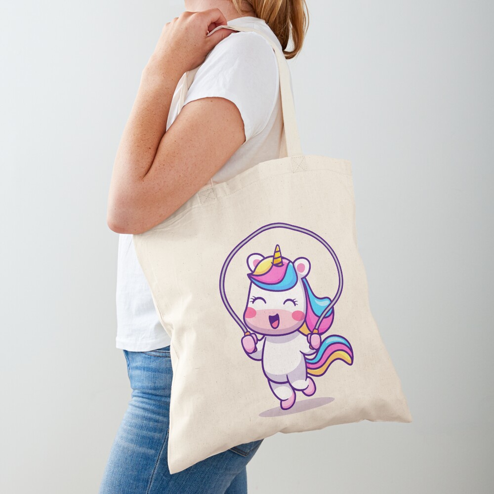 Unicorn Having Fun Bags design by HackerLooks