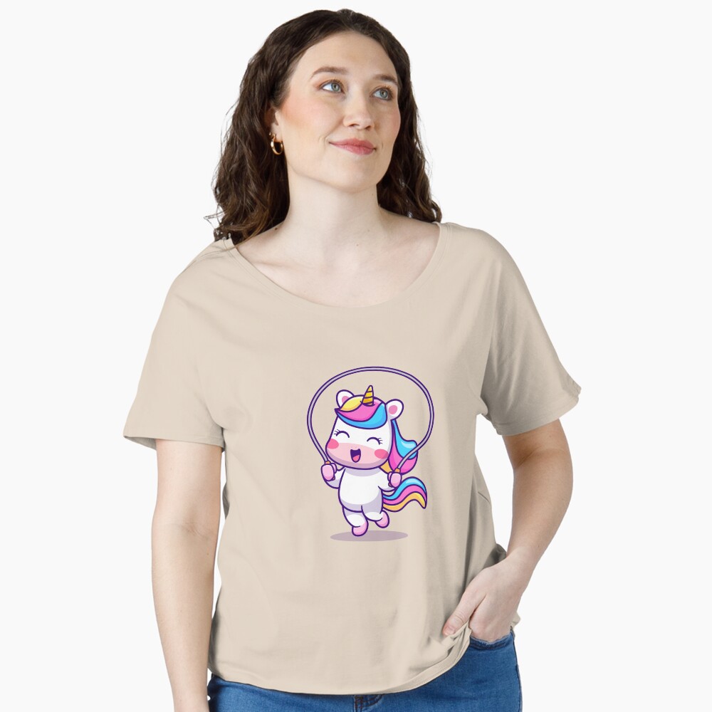 Unicorn Having Fun Relaxed Fit T-Shirt - unicorn fantasy design by HackerLooks