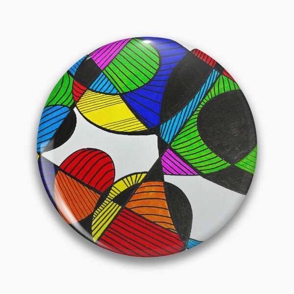 Item preview, Graphic abstract with bright primary colours designed and sold by pamelacuddihy.