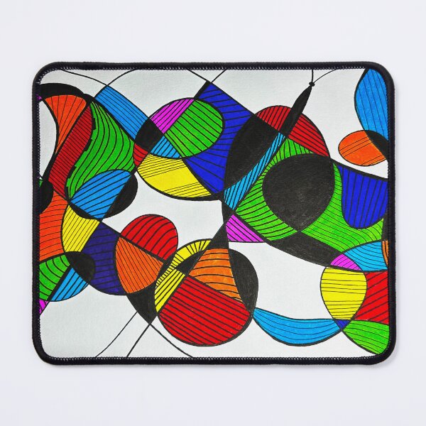 Item preview, Graphic abstract with bright primary colours designed and sold by pamelacuddihy.