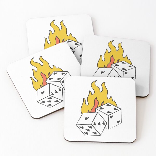 Item preview, dice on fire  designed and sold by pnkrose.