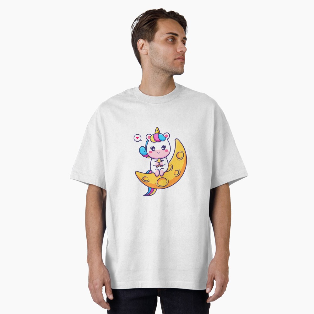 Chillin' on the Crescent Moon T-Shirts design by HackerLooks