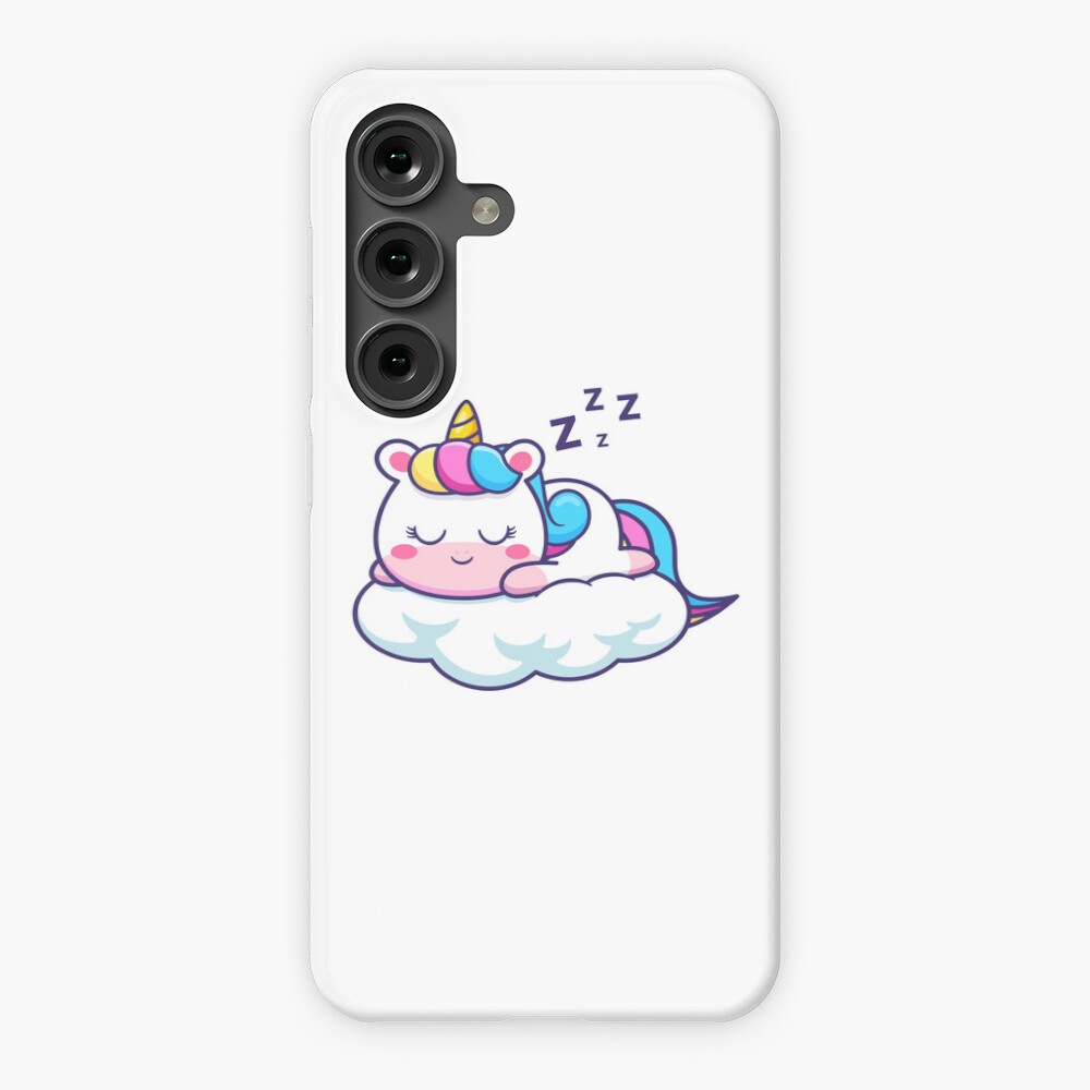 Unicorn Sleeping on a Cloud Phone Cases design by HackerLooks
