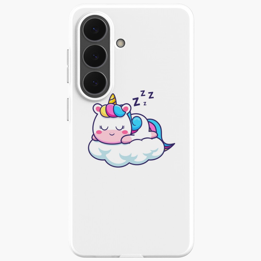 Unicorn Sleeping on a Cloud Samsung Galaxy Soft Case - unicorn fantasy design by HackerLooks