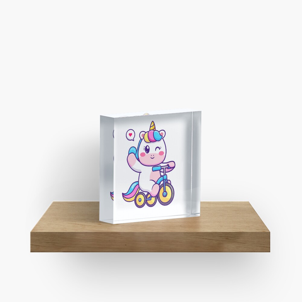 Unicorn on a Bike Accessories design by HackerLooks
