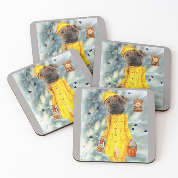 Item preview, Shar Pei Dog Portrait - 'Help Is On The Way' designed and sold by Nikki Fortuin Arts & Crafts.